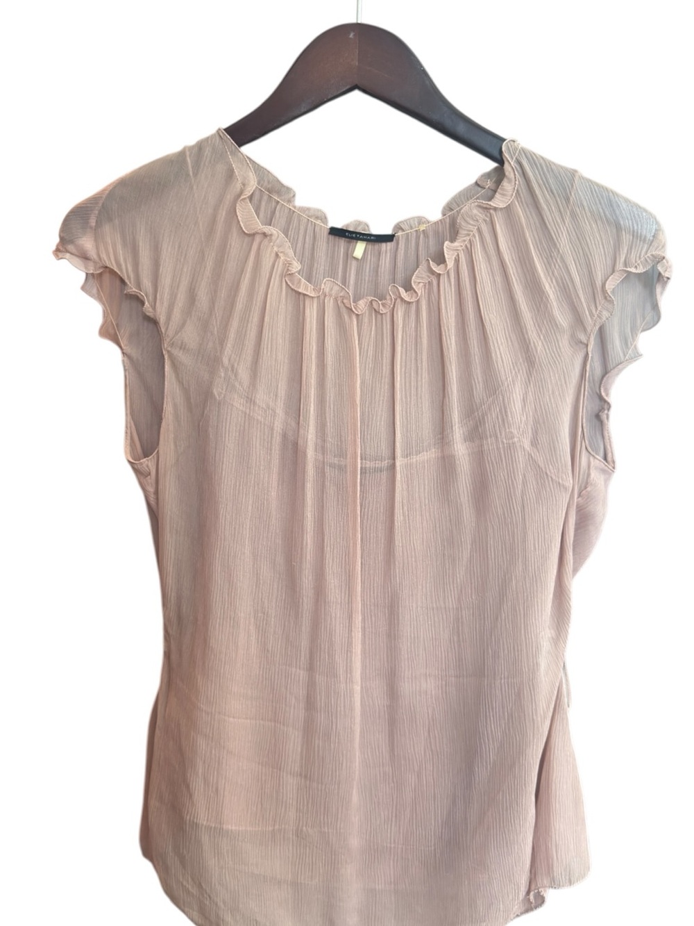 Elie Tahari Dusty Rose Satin Spaghetti Strap Cami